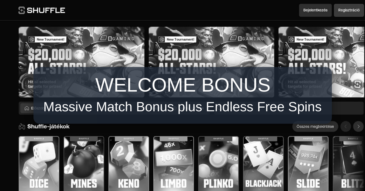 Shuffle Casino welcome bonus