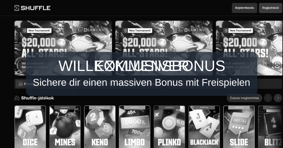 Shuffle Casino welcome bonus
